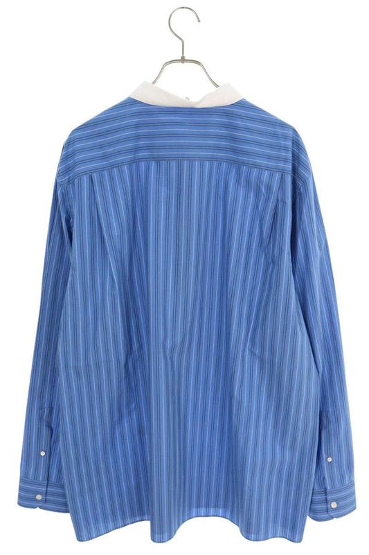 Loewe H526y05x26co Striped Cles Rick Long Sleeve Shirt Men's 42