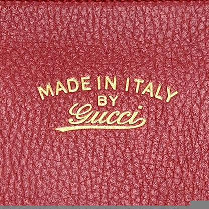 Gucci 2 Way Bag Red 368827 Excellent Condition Leather Preowned