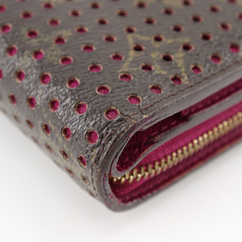 Louis Vuitton Compact Zip Monogram-perfo M95188 Monogram Canvas Fuchsia