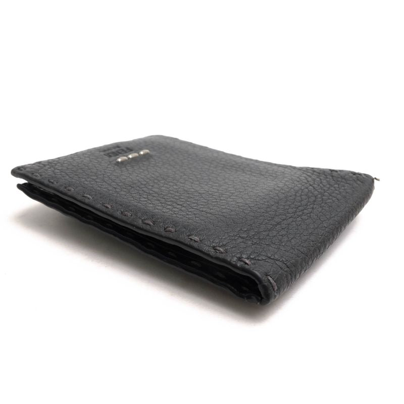 Fendi Wallet Men Wallet Leather Genuine Leather Gray 7m0194 O7n Fogxn Coin