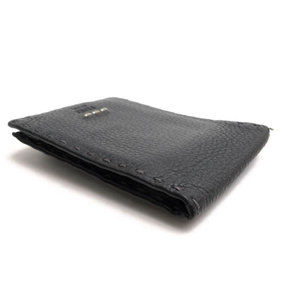 Fendi Wallet Men Wallet Leather Genuine Leather Gray 7m0194 O7n Fogxn Coin