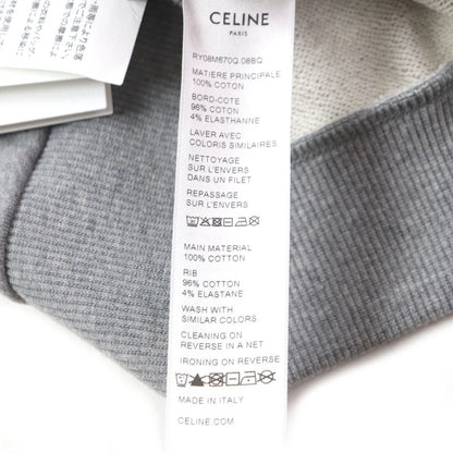 Celine Ry08m670q 100% Cotton Gothic Print Embroidery Loose Hoodie Pullover
