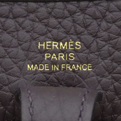 Hermes Shoulder Bag Evelyn TPM Taurillon Clemence Pull Noir Black Gold Hardware
