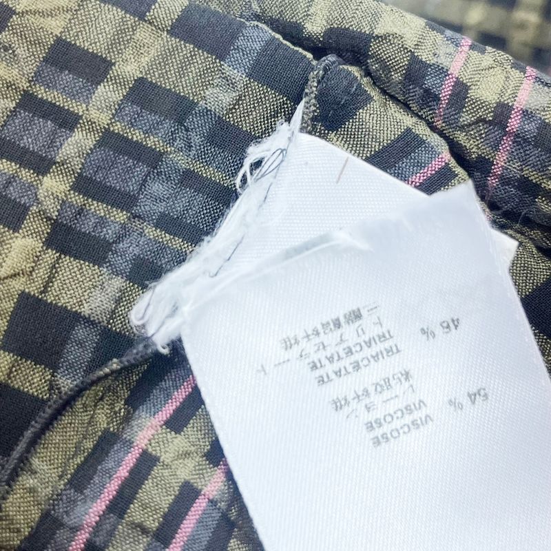 Louis Vuitton 10aw Check Sheer Short Sleeve Dress Wrdr22tap Mix 34