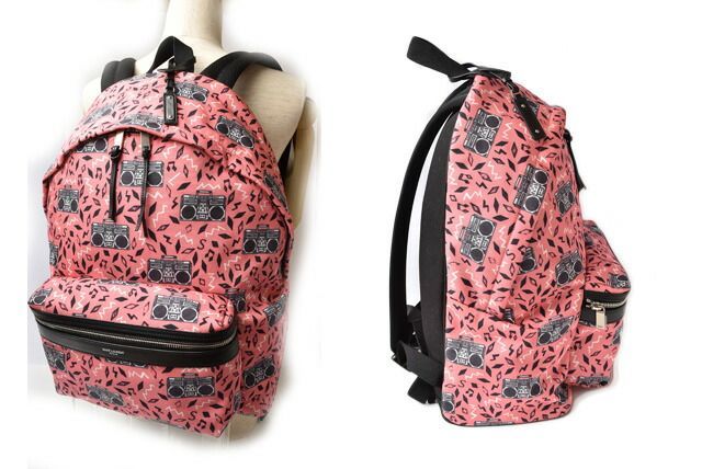 Saint Laurent Backpack Saint Laurent Bag Canvas Music Pink 534967 Hpm1f 5563