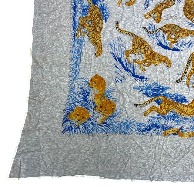Hermes Guepards Scarf Carre Leopard Cheetah Square 110 X 110cm (4331in) With