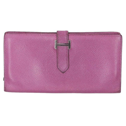 Hermes Bearn Classic □I Engraved Svhardware Wallet Men's