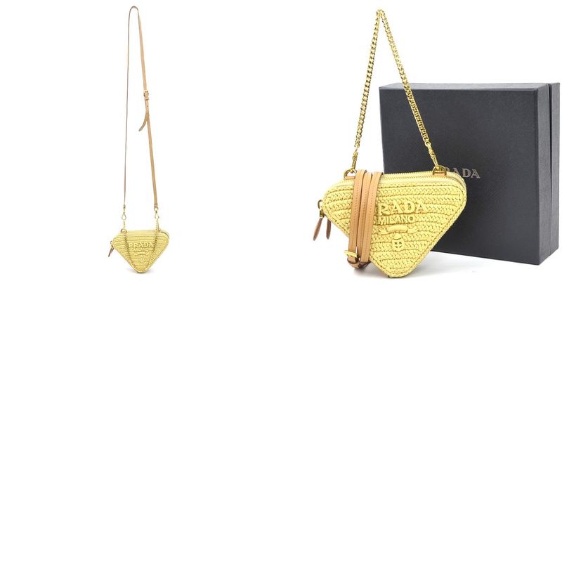 Prada Shoulder Bag Crochet Mini Pouch 1nr015