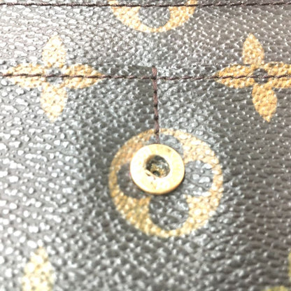 Louis Vuitton Monogram Pochette Portomone Credit Wallet Button Damaged M61726