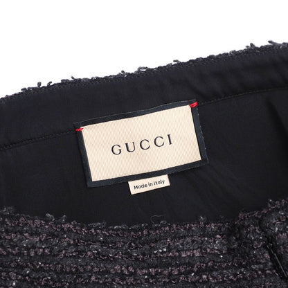 2022Gucci Skirt Size 44 Tweed Pleated Skirt Made In Italy 20240911 Ra1034-2