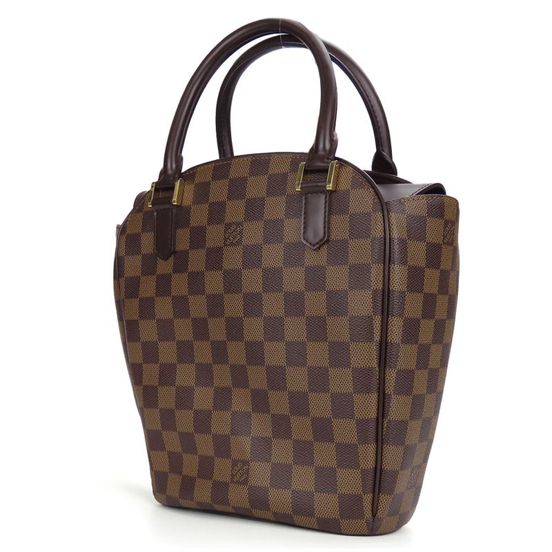 Louis Vuitton Handbags Sariasau N51284 Damier Ebène Brown Gold Hardware LV