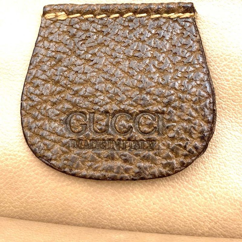 Gucci 0141226052 Second Bag Clutch Bag Pouch GG Supreme Canvas Sherry Vintage