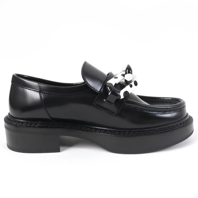 Louis Vuitton Yayoi Kusama Academy Line Leather Loafer Black 34.5 Storage With