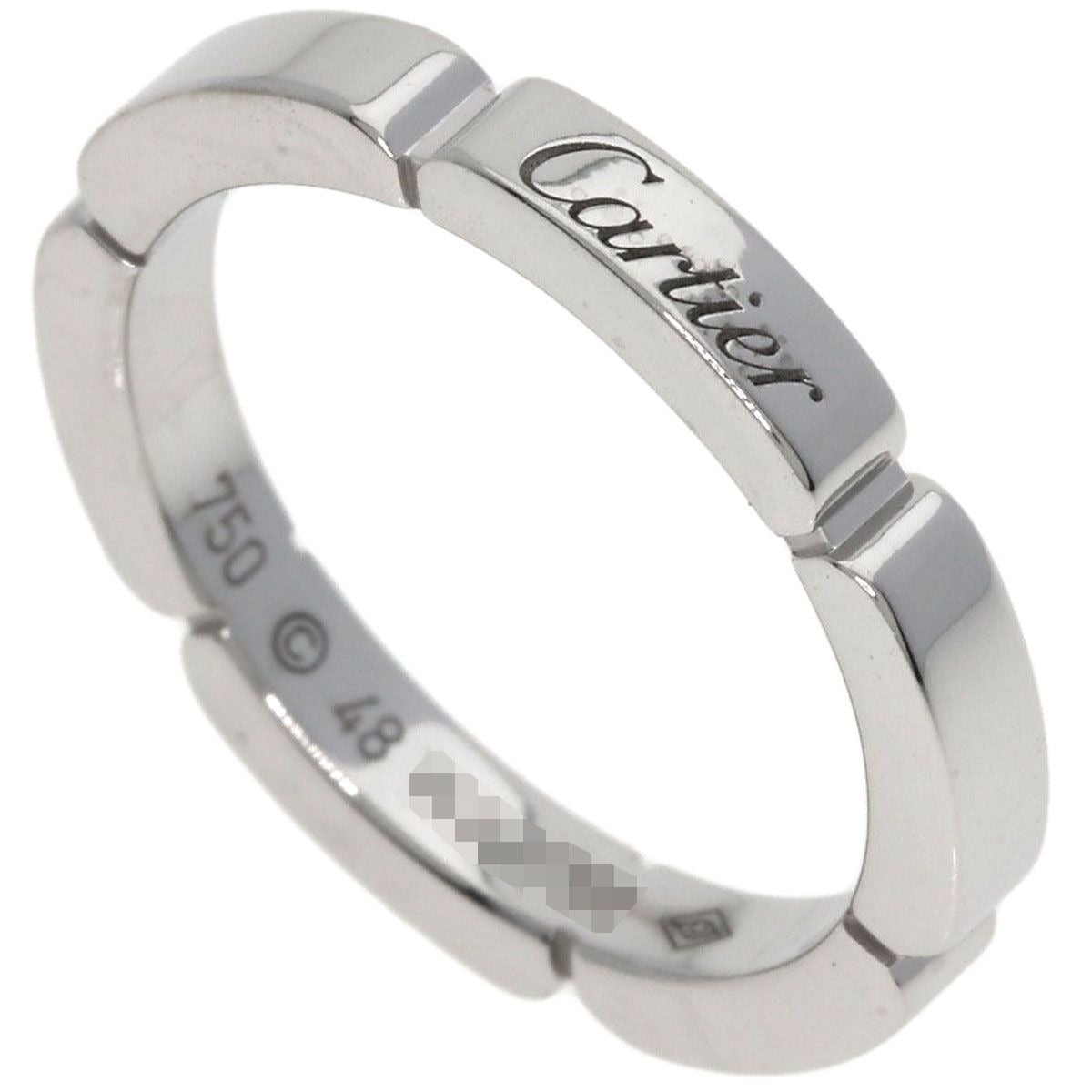 Cartier Maillon Pantel 48 Ring 18K White Gold