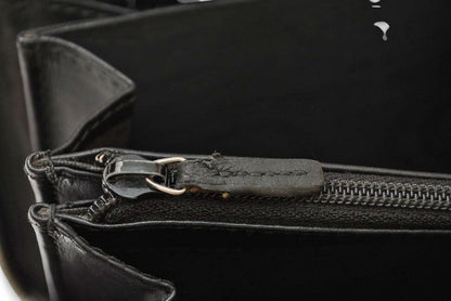 Gucci Wallet Gucci Long Wallet Round Zipper Webline Guccissima Black 408831