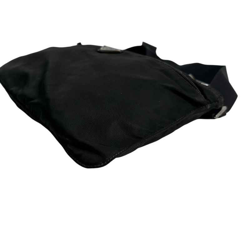 Prada Body Bag Triangle Logo Shoulder Bag Prada Black