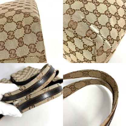 Gucci Handbag GG Logo 002-1080 GG Canvas/leather Beige