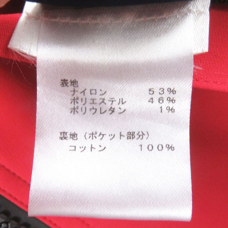 Louis Vuitton LV Circle Logo Zip Nylon Blouson Mountain Hoodie Red Gray 46 Made