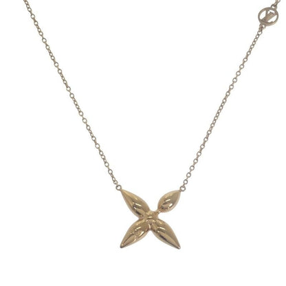 Louis Vuitton Flower Collier Louisette Necklace Pendant Metal Gold