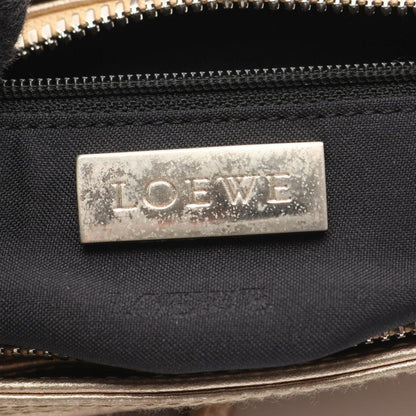 Loewe Handbag Anagram Gold Leather Hand — view 4