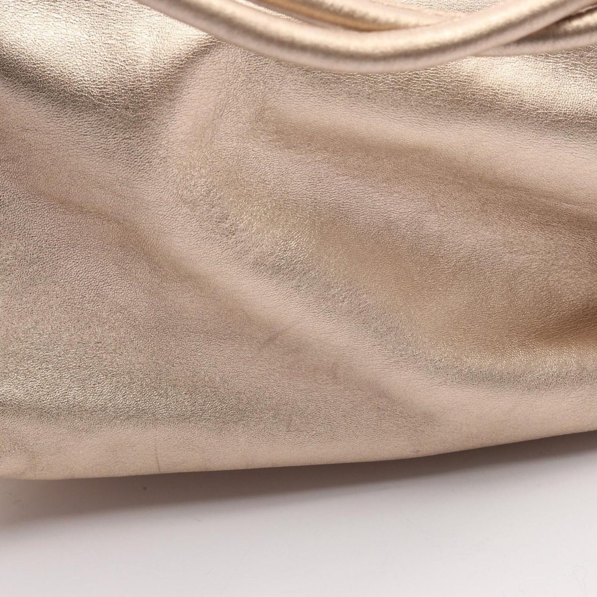 Loewe Handbag Anagram Gold Leather Hand — view 7