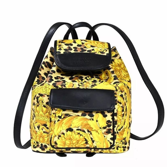 Gianni Versace Back Rucksack Leopard 31 Bs148