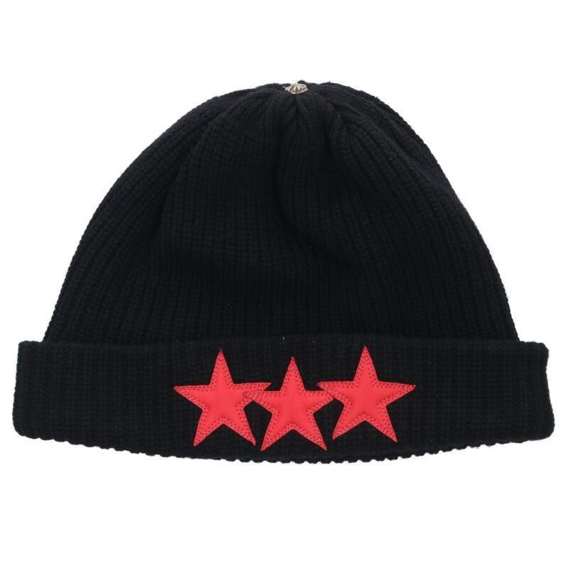 Chrome Hearts Star Patch Cashmere Knit Hat