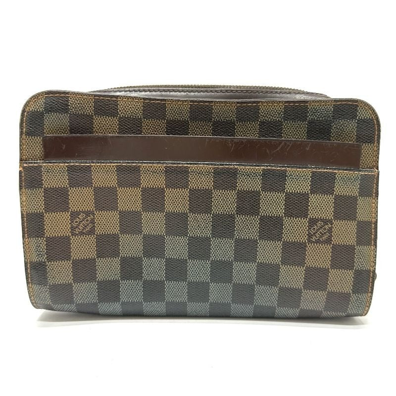 Louis Vuitton Second Bag Saint Damier Canvas Ebene Brown