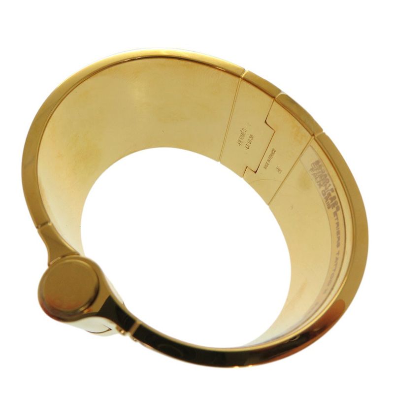 Hermes Emile GM Bangle Bracelet Charnière Enamel Gold 1874 Hermes