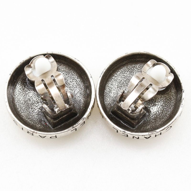 Chanel Coco Mark Metal Silver 99P Ladies 19.1g Earring
