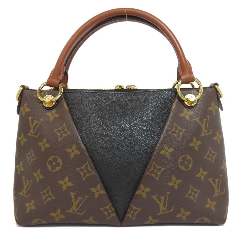 Louis Vuitton M43976 V Tote BB Handbag Monogram Canvas Women