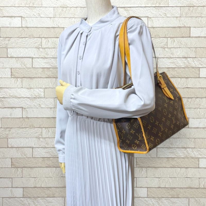 Louis Vuitton Popincourt O Monogram Tote Bag Monogram Canvas M40007 Brown Women