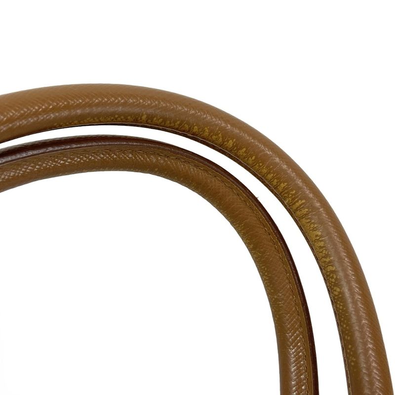 Prada Tote Bag Galleria Large Bag (ladies) Yellow And Brown Leather