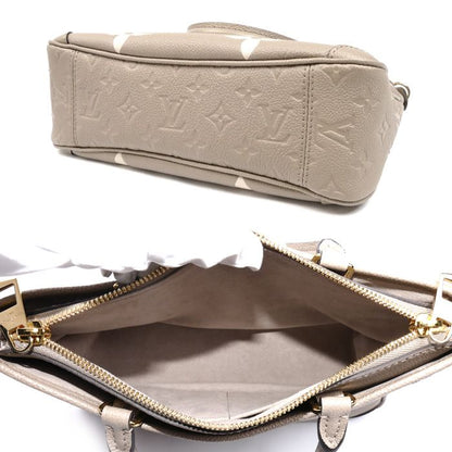Louis Vuitton Bicolor Trianon PM 2way Shoulder Bag Monogram Empreinte Beige