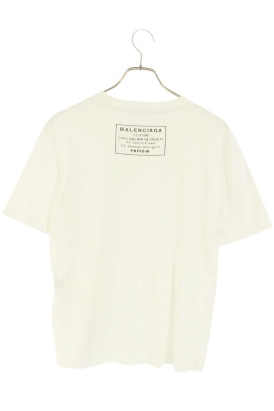 Balenciaga 496053 Txk46 Back Logo T-shirt Men's M