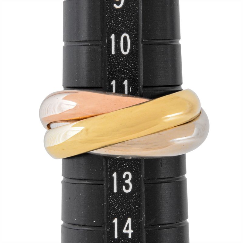 Cartier Trinity LM Ring #53 18K Yellow Gold 139g 18K Pink Gold 18K White Gold
