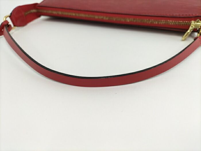 Louis Vuitton Pochette Accessoire Accessory Pouch Epi Carmine Red M40776