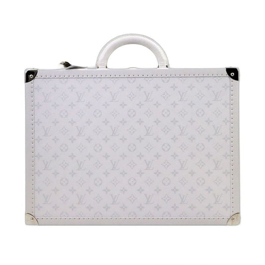 Louis Vuitton Taigarama Bisten 50 Trunk Case Bag White Silver