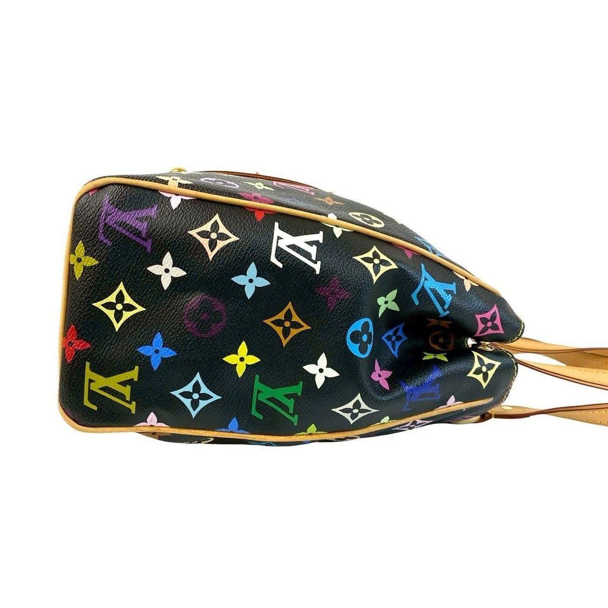 Louis Vuitton Aurelia MM Monogram Multicolor Leather Tote Shoulder Bag — view 6