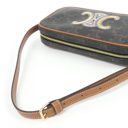 Celine Shoulder Bag Canvas Gold — view 5