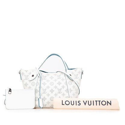Louis Vuitton Mahina Hina PM Handbag Shoulder Bag 2WAY M56199 Snow White Blue