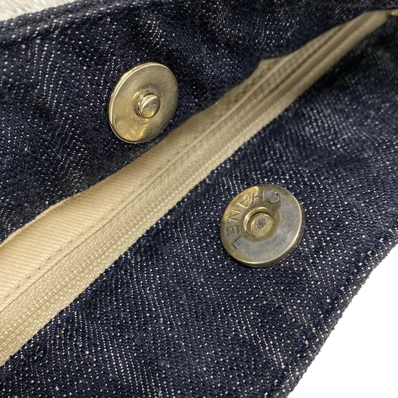 Chanel Tote Bag - Dark Navy White And Multi Embroidered Night Flight Chain