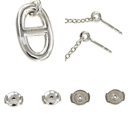 Hermes Chaine D'ancre Earrings Farande Ag925 Silver Jewelry Accessories
