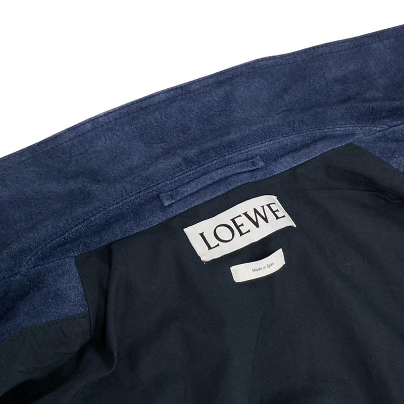 Loewe Blouson Size 52 Mens - Navy Suede/17139352100/h1268318ar