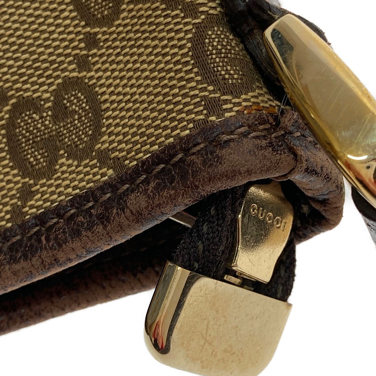 Gucci Shoulder Bag GG Canvas 131326 Brown