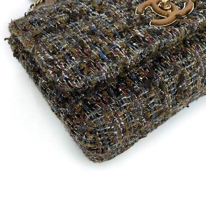 Chanel 2way Chain Shoulder Bag F21148 Brown