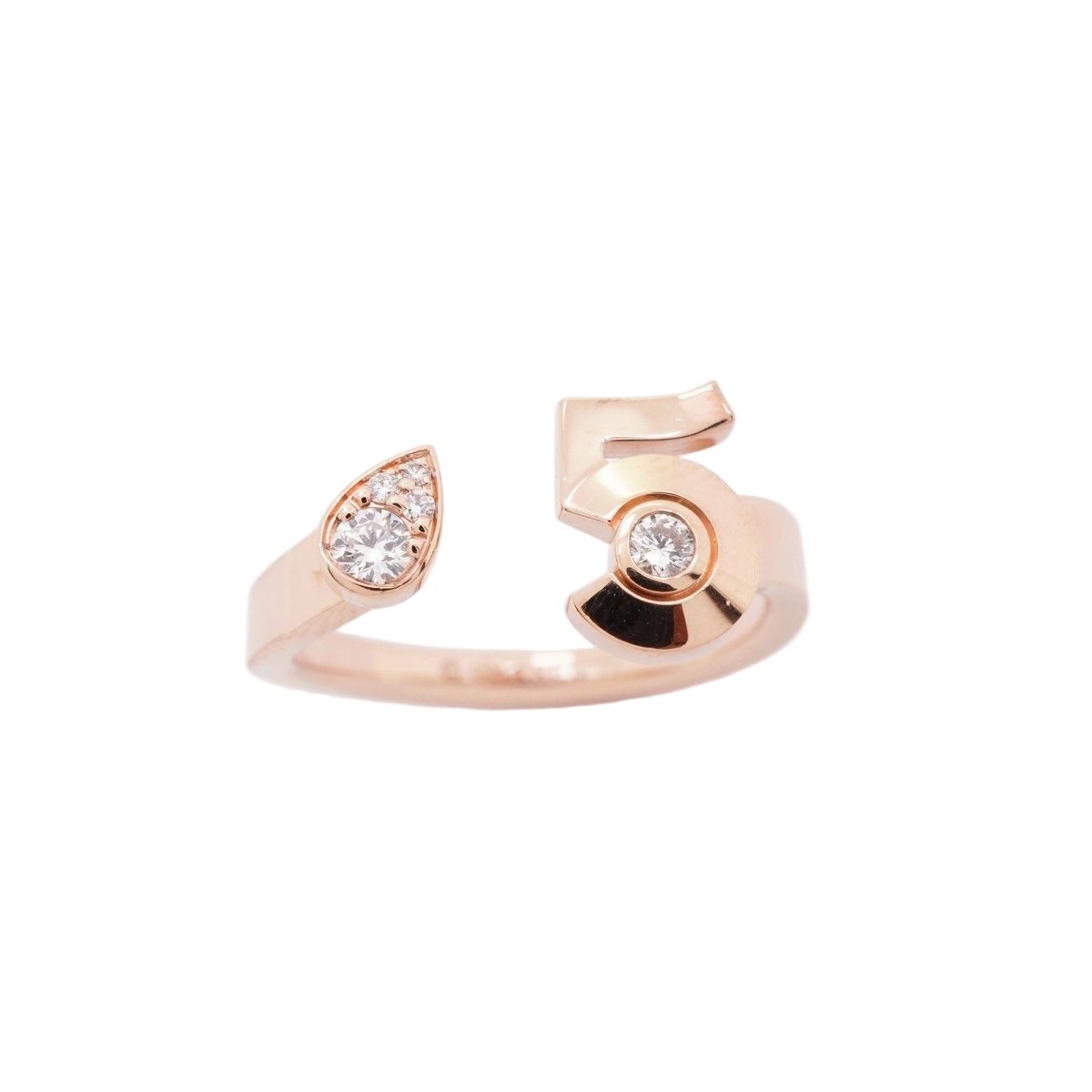 Chanel Ring Extra 18k Pink Gold Diamond — view 2