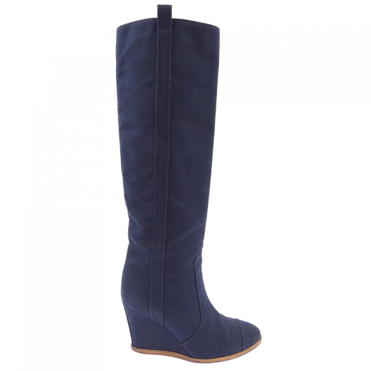 Chanel Long Boots Navy
