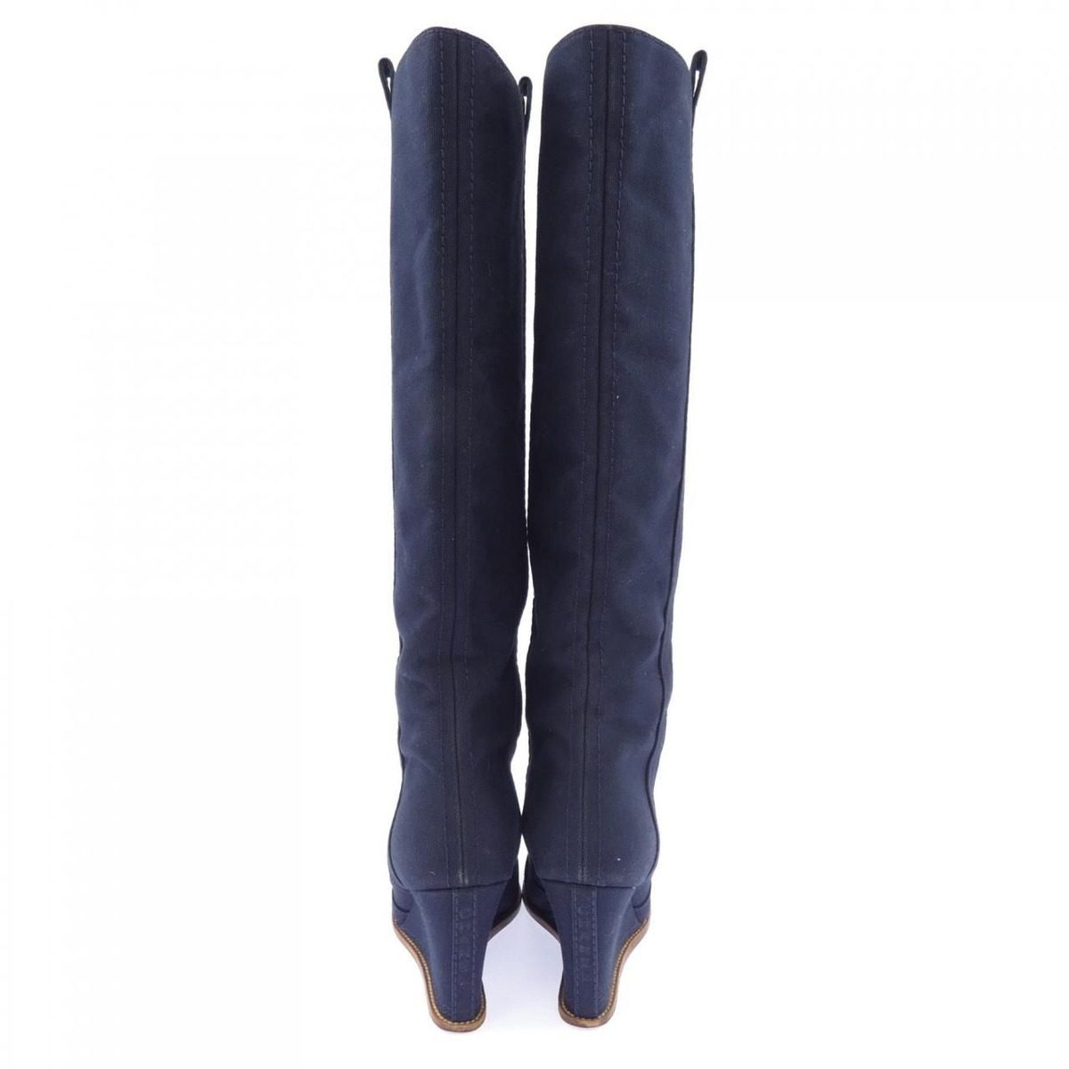 Chanel Long Boots Navy — view 5