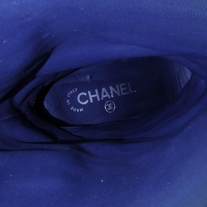 Chanel Long Boots Navy — view 6